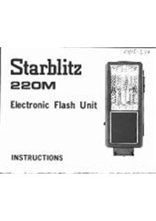Starblitz 220 M manual. Camera Instructions.